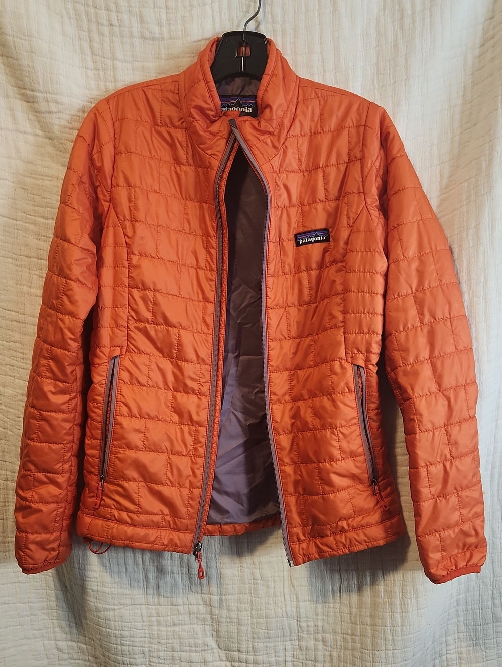 Patagonia Nano Orange Quilted Puffer Jacket